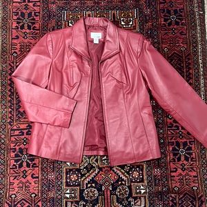 Red Genuine Leather Jacket
